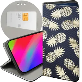 etui-z-klapka-do-samsung-galaxy-s24-ultra-wzory-ananas-owoce-egzotyczne