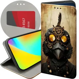 etui-z-klapka-do-xiaomi-13t-wzory-steampunk-maszyny-laboratoria-futeral
