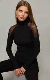 czarna-bluzka-z-dlugim-rekawem-i-siateczka-w-kropki-cool-and-sexy-s