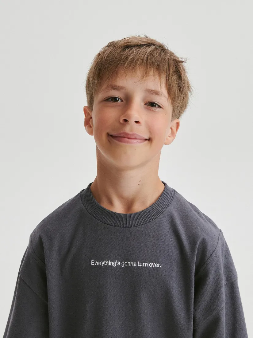 szary-t-shirt-oversize-reserved-152-stan-nowy