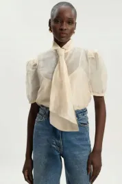 kremowa-koszula-tkana-z-organdyny-z-wiazaniem-pod-szyja-karen-millen-s