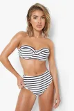 biala-gora-od-bikini-w-paski-boohoo-m-material-dominujacy-poliester