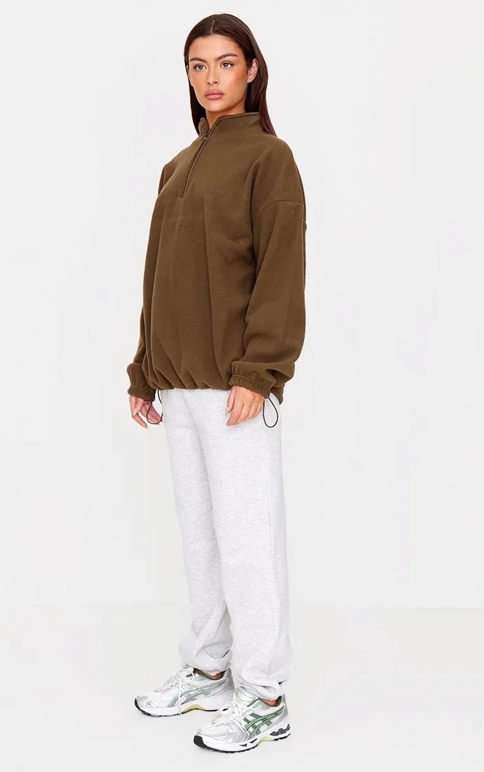 oliwkowa-bluza-oversize-prettylittlething-l-stan-nowy