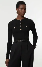 czarna-bluzka-z-ozdobnymi-zlotymi-guzikami-karen-millen-s