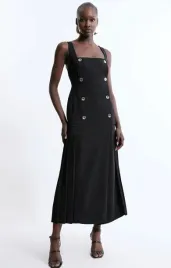 czarna-plisowana-sukienka-midi-na-ramiaczkach-z-guzikami-karen-millen-m