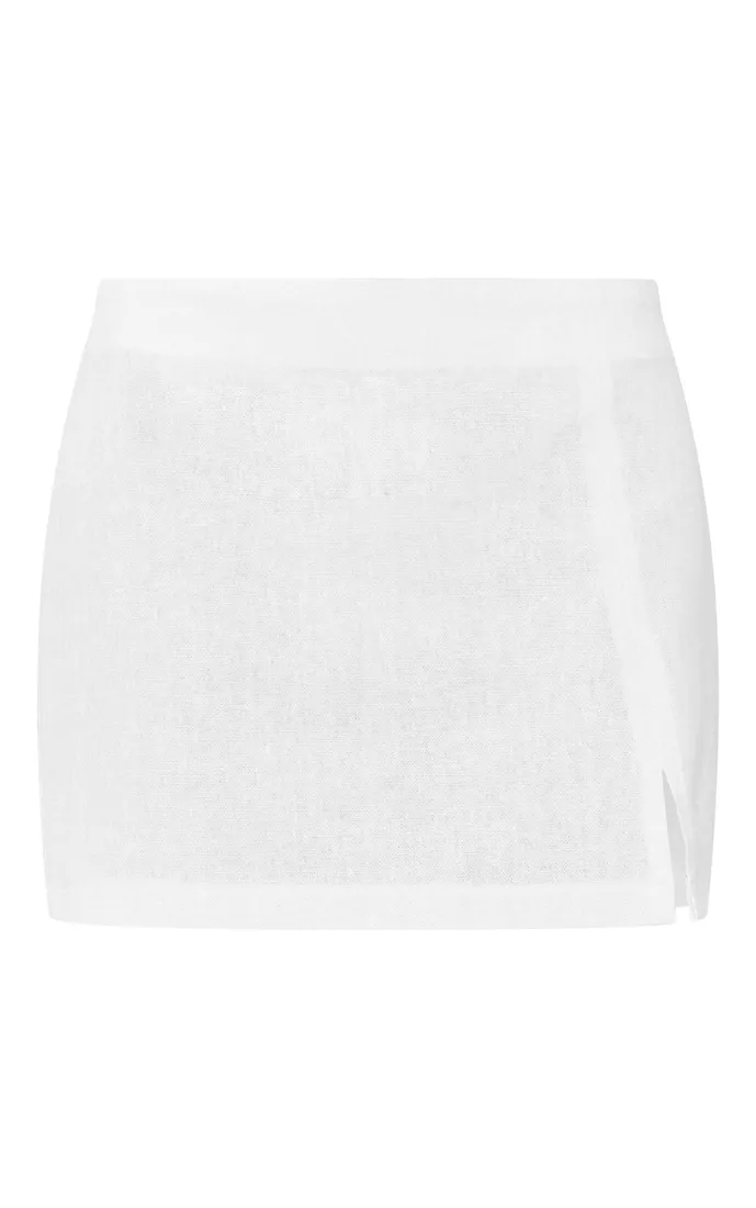 biala-ecru-spodnica-mini-prettylittlething-m