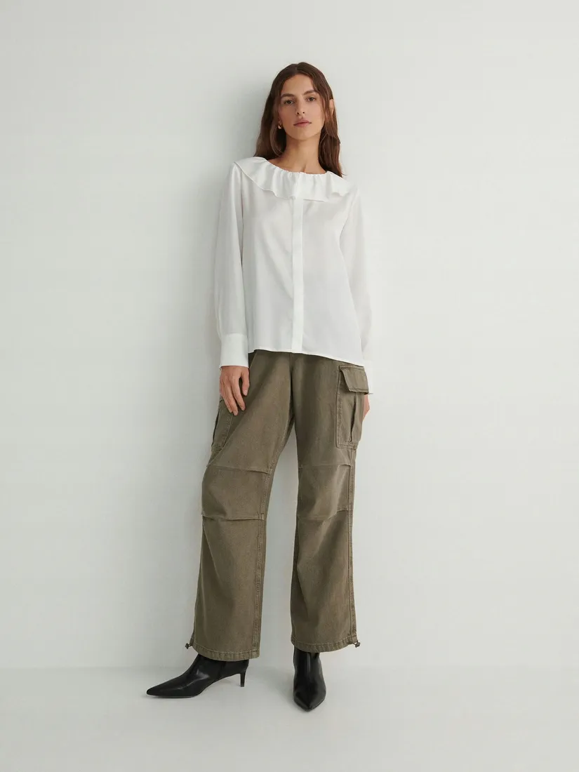 biala-koszula-z-falbanka-reserved-m-stan-nowy