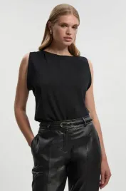 czarna-koszulka-z-krotkim-rekawem-i-marszczeniami-karen-millen-s