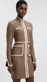 brazowa-dzianinowa-sukienka-mini-z-biala-lamowka-karen-millen-m