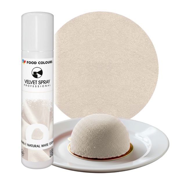 BARWNIK SPOŻYWCZY W SPRAYU Food Colours BIAŁY ZAMSZ Natural White 100 ml