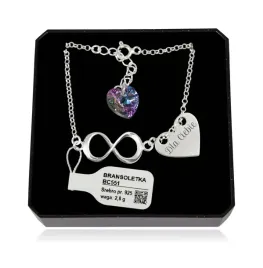 bransoletka-srebrna-z-krysztalem-swarovski-sercem-i-znakiem-nieskonczonosci