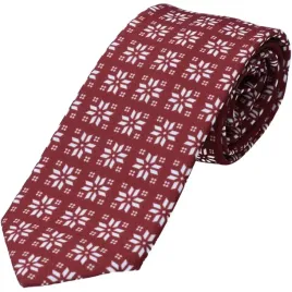 krawat-swiateczny-gwiazdki-bordo
