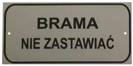 tablica-brama-nie-zastawiac-nierdzewna-tn3