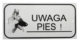 tablica-uwaga-pies-metalowa-malowana