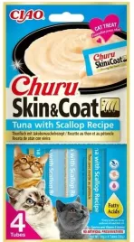 inaba-cat-churu-creme-skin-coat-tuna-scallop-4x14g