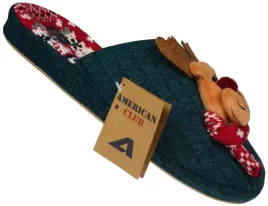 damskie-pantofle-tekstylne-american-club-dsl-11gr