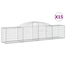 kosze-gabionowe-15-szt-300x50x60-80-cm-galwanizowane-zelazo