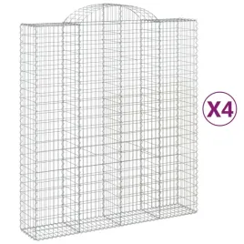 kosze-gabionowe-4-szt-200x50x220-240-cm-galwanizowane-zelazo