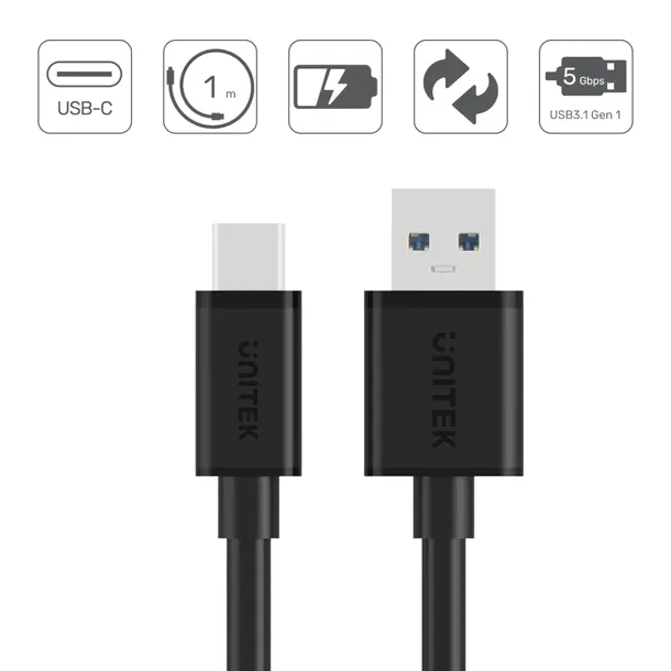 unitek-y-c474bk-kabel-1m-usb-typ-c-do-usb-3-0-waga-z-opakowaniem-0-2-kg