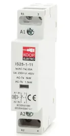 stycznik-modulowy-25-11-230v-25a-1p-1no-1nc-na-szyne-th35-2-tory-1-fazowy