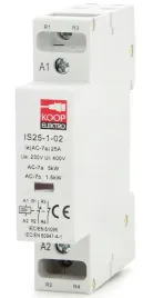 stycznik-modulowy-25-02-230v-25a-1p-2nc-1-fazowy-na-szyne-din-rozwierny