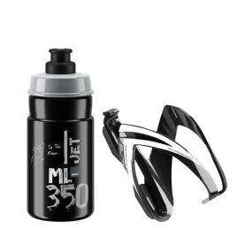 elite-kit-ceo-koszyk-bidonu-black-glossy-bidon-jet-350ml-clear-log-grey