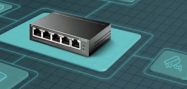 tp-link-przelacznik-sg105pe-switch-smart-5xgb-4xpoe-stan-nowy-waga-z-opakowaniem-0-4-kg