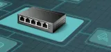 tp-link-przelacznik-sg105pe-switch-smart-5xgb-poe-stan-nowy-waga-z-opakowaniem-0-4-kg