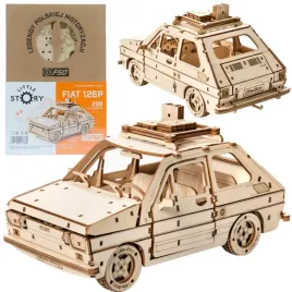 little-story-drewniane-puzzle-model-3d-fiat-126p