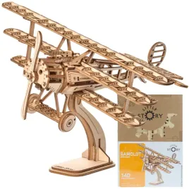 little-story-drewniane-puzzle-model-3d-samolot-trojplat