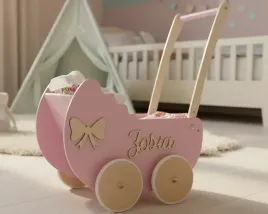 drewniane-wozki-dla-lalek-falbanka-personalizowany-odcien-czerwieni