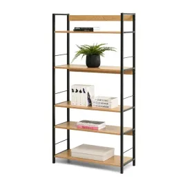 nowoczesny-regal-metalowy-z-debowymi-polkami-nolan-na-czarnym-stelazu