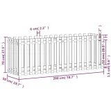 rabata-ogrodowa-z-plotkiem-200x50x70-cm-drewno-sosnowe-stan-nowy