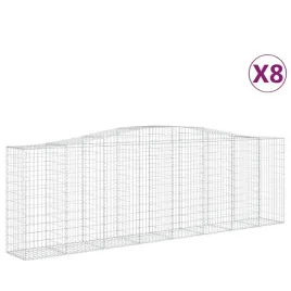 kosze-gabionowe-8-szt-400x50x120-140-cm-galwanizowane-zelazo
