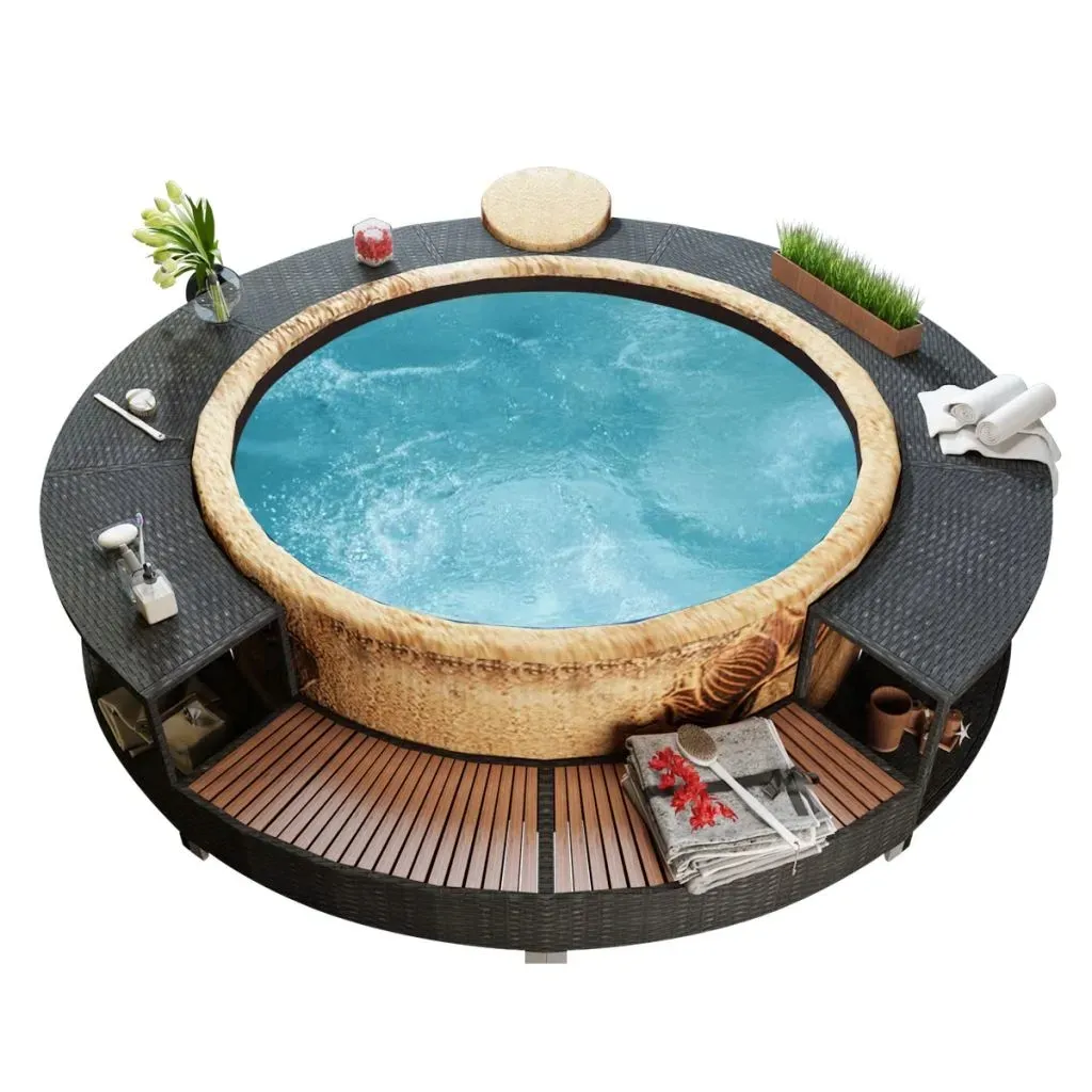obudowa-do-basenu-z-hydromasazem-spa-czarny-polirattan