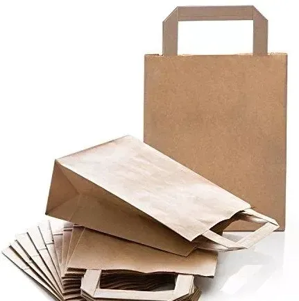 TORBA TOREBKA PAPIEROWA SZARA 260x140x300 EKO 26x14x30 500 szt.