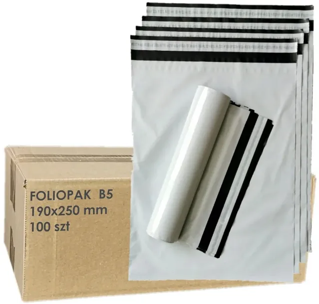 FOLIOPAKI FOLIOPAK KURIERSKIE B5 190x250mm 100szt.