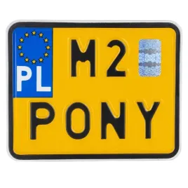 tablica-tloczona-zolta-do-ramki-rejestracyjnej-skuter-motorower-m2-pony
