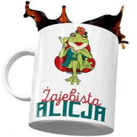 prezent-zaba-kubek-alicja-zajebista