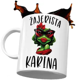 prezent-dla-kariny-zaba-zajebista-kubek-karina