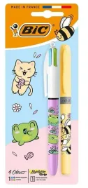 bic-dlugopis-4-kolorowy-kawaii-zakreslacz-zolty-1mm