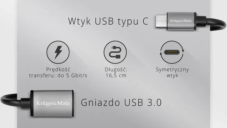 adapter-gniazdo-usb-3-0-a-wtyk-usb-typu-c-otg-krugerandmatz-basic-stan-nowy