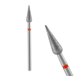staleks-frez-diamentowy-stozek-gruszka-ostry-czerwony-5mm-12mm-fa100r050-12