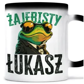 kubek-magiczny-zaba-zajebisty-dla-lukasza