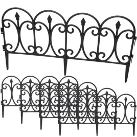 ogrodzenie-ogrodowe-plastikowe-czarne-59x33cm-4-panele-kinzo