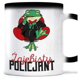 kubek-magiczny-zajebisty-zaba-policjant