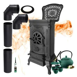 piec-zeliwny-z-rurami-wolnostojacy-koza-p9-8-kw-plyta-grzewcza-czajnik