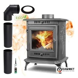 maly-zeliwny-piecyk-z-zestawem-rur-kawmet-koza-p10-68-kw-eco