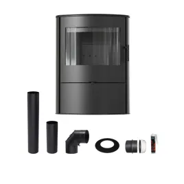 piec-stalowy-wolnostojacy-koza-rollo-2-fi150-10-kw-czarna-duza-zestaw-rur