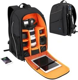 plecak-fotograficzny-na-aparat-obiektyw-tablet-wodoodporny-puluz-czarny